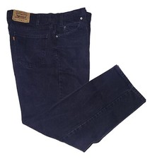 VTG Levis 550 Relaxed Fit Orange Tab 38x30 Black Denim Jeans 1997