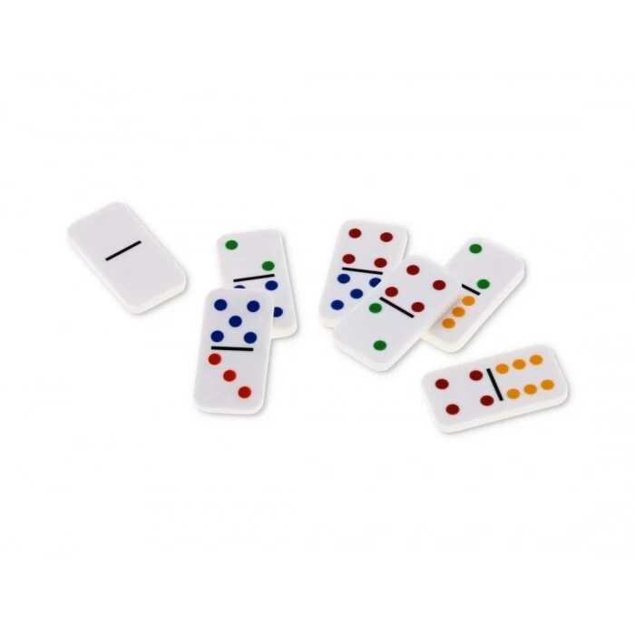 28 Double Six Dominoes Game Set  Kids Children's Travel Board Pub Family & Party - Image 4 of 4