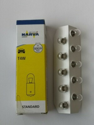10x 12V 4 Watt T4W  BA9S Narva Glühlampen 171313000