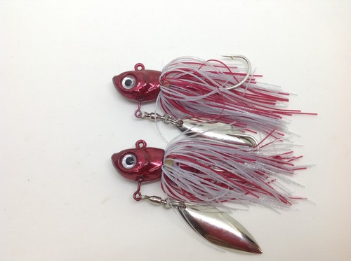 Big Jig Heads With Skirts + Under Spinner Spinnerbait Fishing Lures Soft plastic - Picture 16 of 37