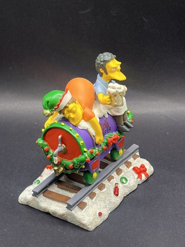 The Simpsons Christmas Express at Moes Moe & Barney Hamilton Figurine - Picture 3 of 5