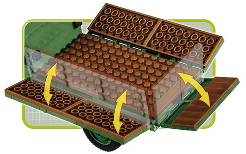 Konstruktionsspielzeug Bausteine kleine Armee Mercedes-Benz L 3000S Bauklötzen - Bild 7 von 9