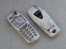 Cover originale Nokia 3510 3510i A+B | front cover | coperchio batteria argento NUOVO