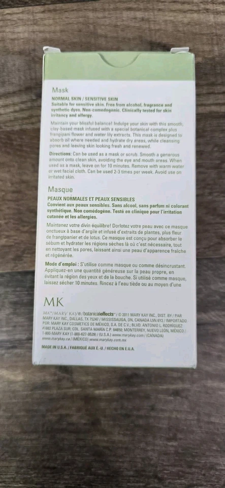MARY KAY BOTANICAL EFFECTS 2 MASK 4 oz NORMAL/SENSITIVE SKIN, NEW - Image 4 of 4