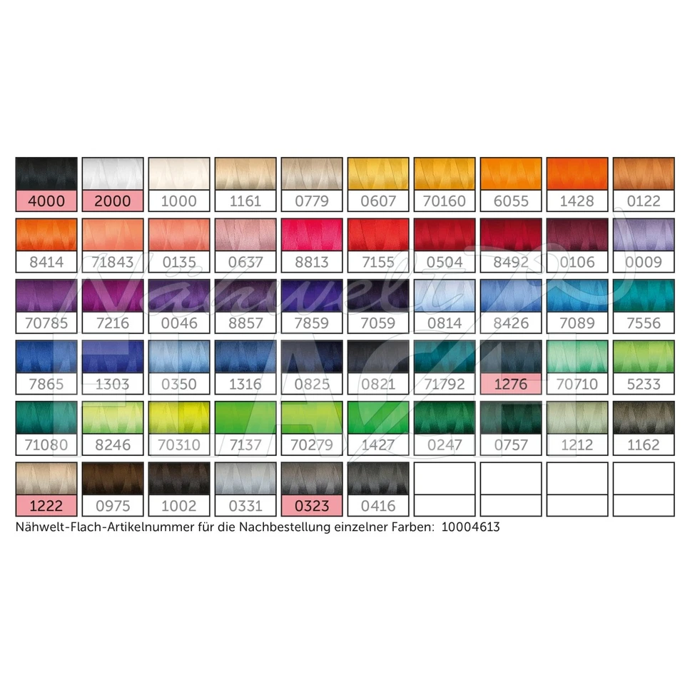 Amann Mettler Trojalock No.120 / 2500m Overlockgarn (4x gleiche Farbe) - Bild 2 von 2