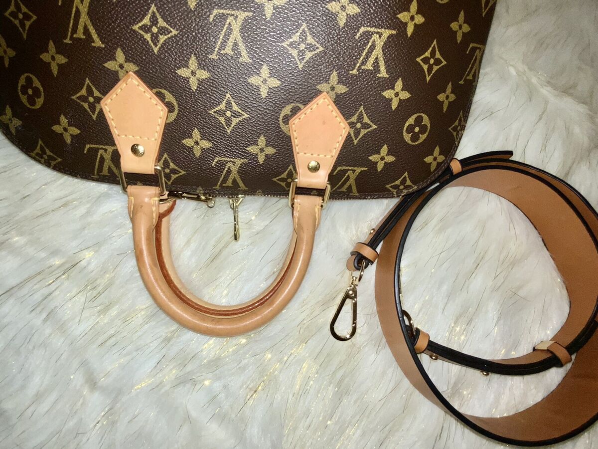 LOUIS VUITTON Alma PM Handbag leather Monogram & COA Beautiful