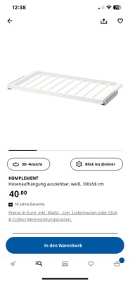 Ikea KOMPLEMENT Hosenaufhängung