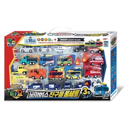 Tayo The Little Bus Friends Rescue Tayo Special Full Set Vol.3 18 pcs Korea Toy