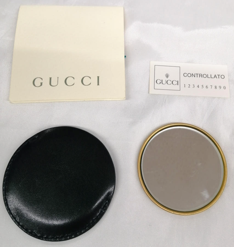 Gucci Lady Lock Top Handle Handbag Black Leather w/ Key & Mirror Used Authentic - Picture 24 of 24