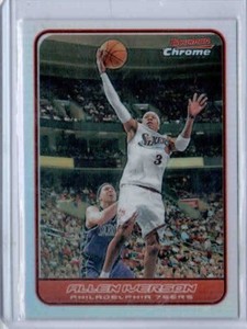 その他 ALLEN IVERSON Bowman Chrome REFRACTOR Allen Iverson 2006 Bowman #29 Chrome - Refractor /249 Price Guide