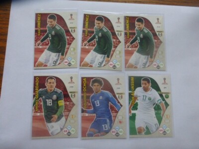 Panini Adrenalyn - WM 2018  - Mexico / Saudi Arabia- 6  Karten - sehr guter Zus