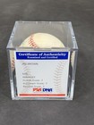 Jim Brown NFL Browns. Autograph MLB Baseball PSA/DNA Grade 7, Baseball 7 NM