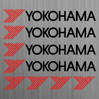 YOKOHAMA aufkleber sticker decal car set 8 Stücke Pieces