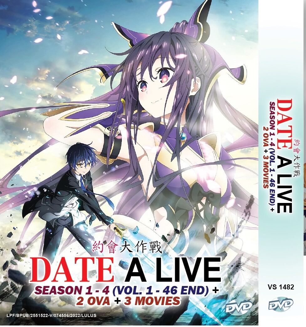 DATE A LIVE SEASON 1-4 VOL.1-46 END + 2 OVA + 1 MOVIE ANIME DVD