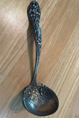 Antique Ladle AND Fork Stratford Silver Co AXI Silver Plate