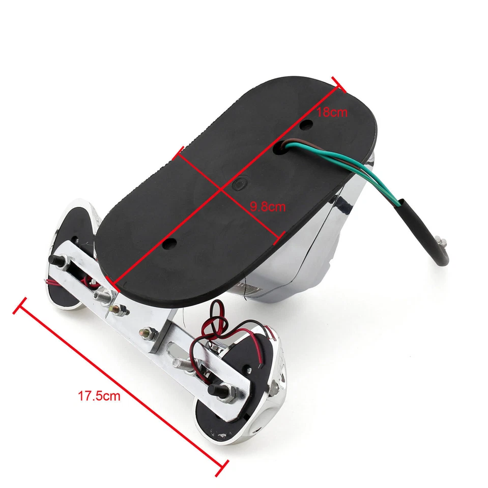 Motorcycle Skull Integrated Brake Stop Tail Turn Signal Light For Dyna CHR #3 Foto 4 de 4