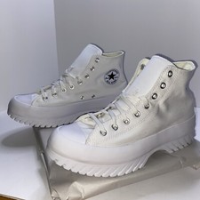 Converse Chuck Taylor All Star M 10.5 W 12.5 Lugged 2.0 White Canvas Shoes New