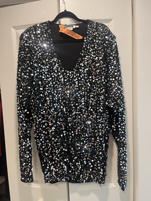 Sequin Mini Cocktail Dress With Padded Shoulders [Rotate Birger Christensen]  | eBay