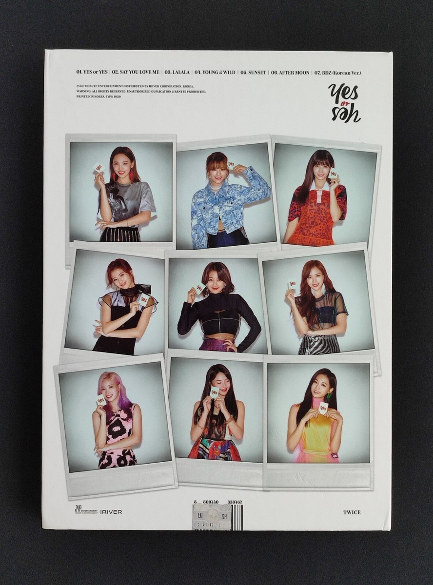 TWICE [YES or YES] real hand signed PROMO album full set mint Kpop