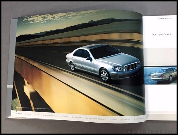 2005 Mercedes Benz S-Class 36-page Car Sales Brochure Catalog S500 S430 S55 AMG Foto 4 de 4