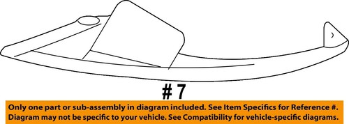 GM OEM 06-13 Corvette Fender Fender Components-Liner Extension 15252930 - Bild 4 von 4