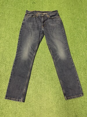 Levis 511 Jeans Size 34x32 (33x31) Blue Dark Wash Cotton Slim Straight Stretch