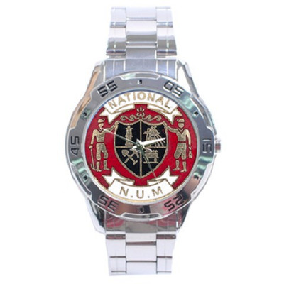NUM MINERS UNISEX UHR - Edelstahl Uhr - Toller Geschenkartikel MINE WORKER