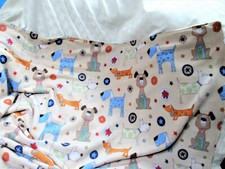 Doggy fleece blanket, baby blanket, baby shower, nursery gift