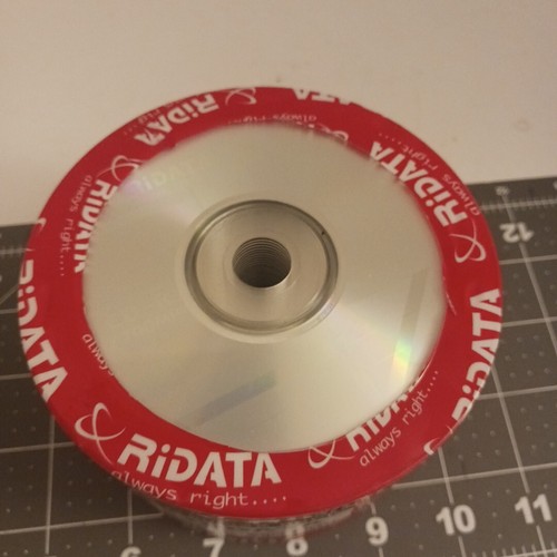 50 RITEK RIDATA 52X Blank CD-R CDR Branded Logo 700MB Media Disc FACTORY SEALED - Picture 2 of 3