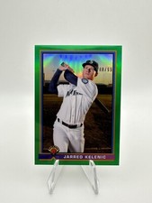 2021 Bowman Chrome Green Refractor /99 Jarred Kelenic 1991 Throwback Mariners RC