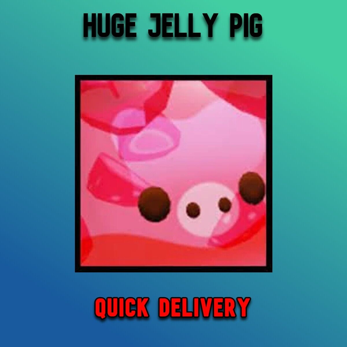 Huge Jelly Pig ▪️UNTRANSFERRED▪️Roblox PSX Pet Simulator X ✨+5 BILLION 💎