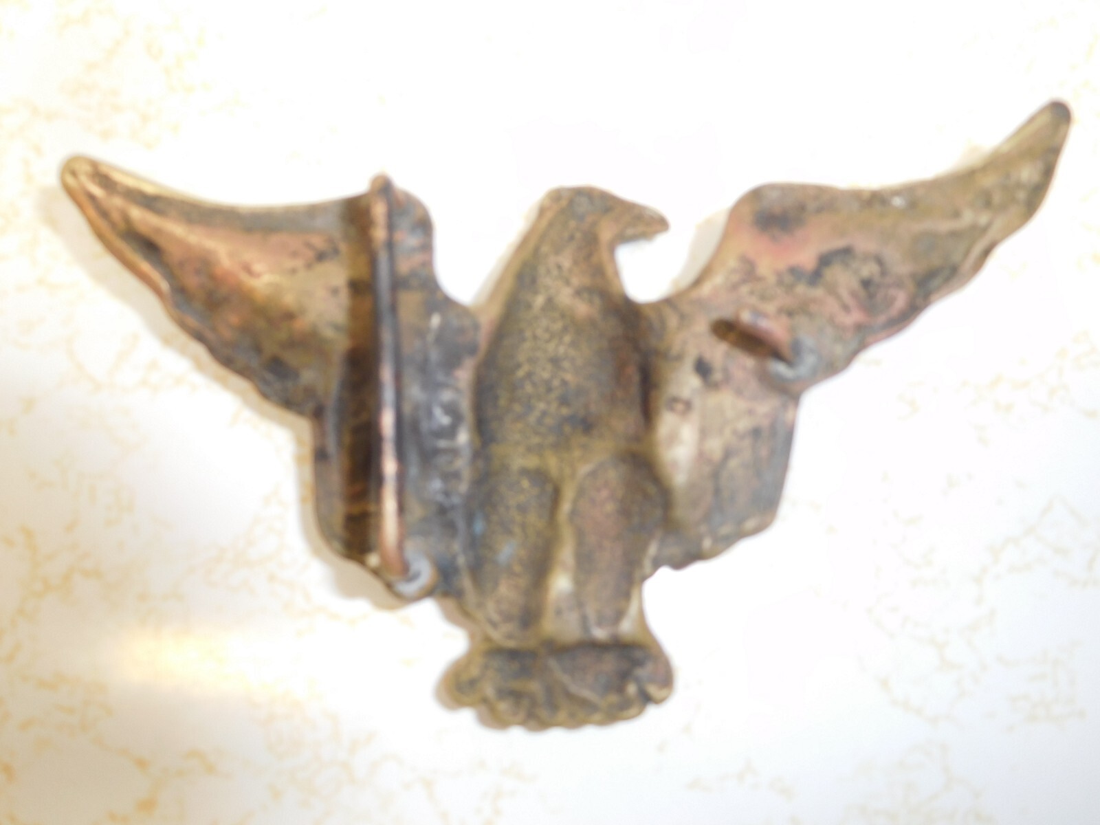 ~ Antique & Unique Patriotic Solid Brass Eagle Be… - image 7