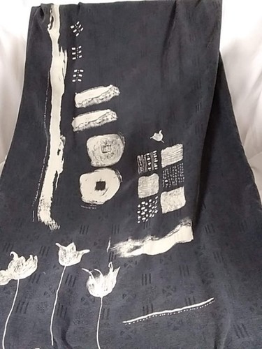 CHICO'S DESIGN Damen Seiden Maxikleid - Größe: 3 Ärmellos Schwarz Modern D