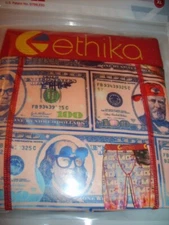 1 PR MENS~ETHIKA~$100 BILLS~FUNNY FACE  MONEY~PRINT~"SILKY KNIT~BOXER ~NWT~SZ XL