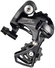 microSHIFT Centos Rear Derailleur - 10 Speed, Short Cage, Black, Shimano 4700 Co