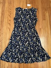LOFT Outlet maxi house Floral Dress Women’s Sleeveless V-Neck - MEDIUM  New 