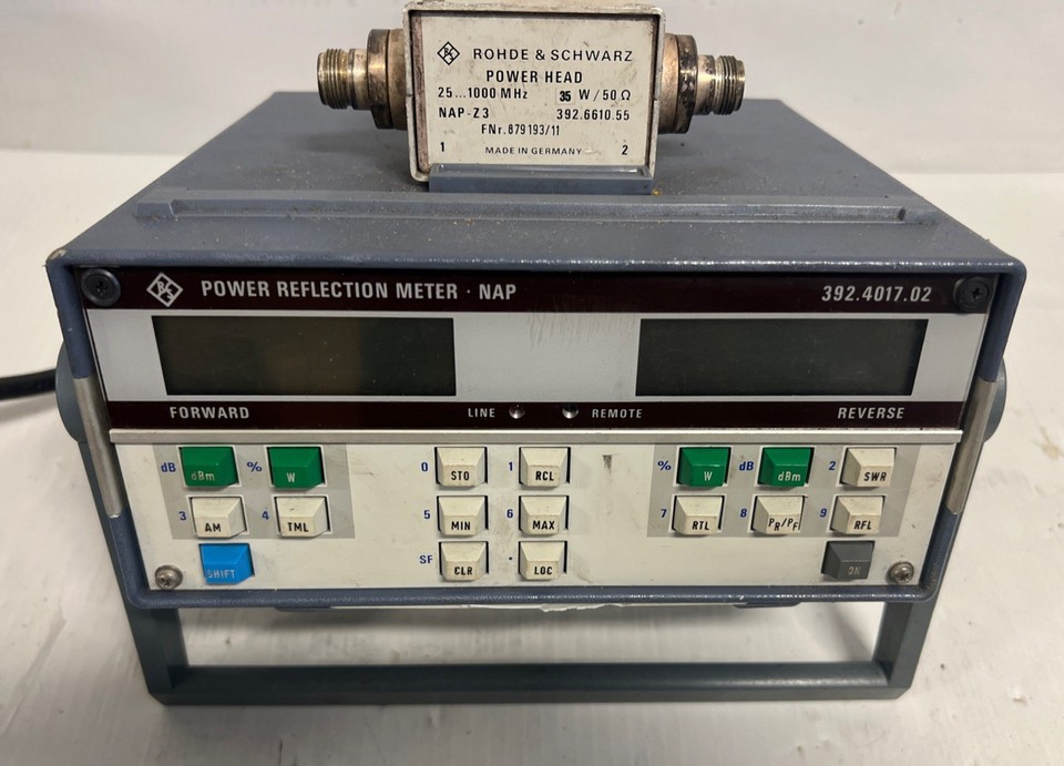 Reflection Meter Machine Rohde and Schwarz Power Reflection Meter 392-4017-02 With Power Heas ...