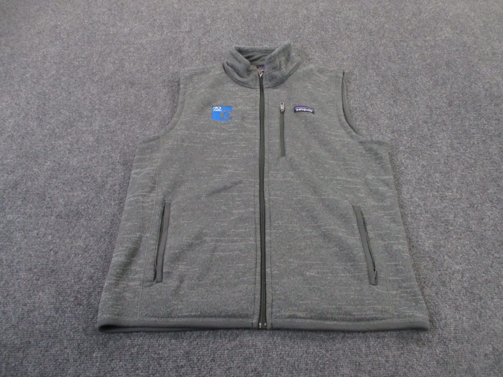 Patagonia Jacket Men L Gray Vest Better Sweater Fleece Jumper Camping Hiking