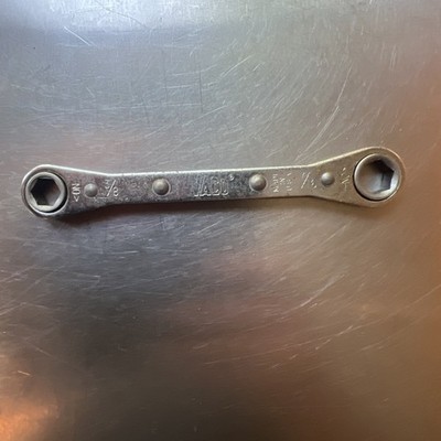 VACO 1214 Ratcheting Box Wrench 3/8'' x 7/16'' USA 6 Point
