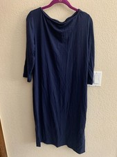 Finity Dress Blue Side Button Up Dress Size 14