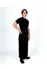 Schwarze Restaurant Gastgewerbe Kellnerschürze mit Seitentasche von Dennys London