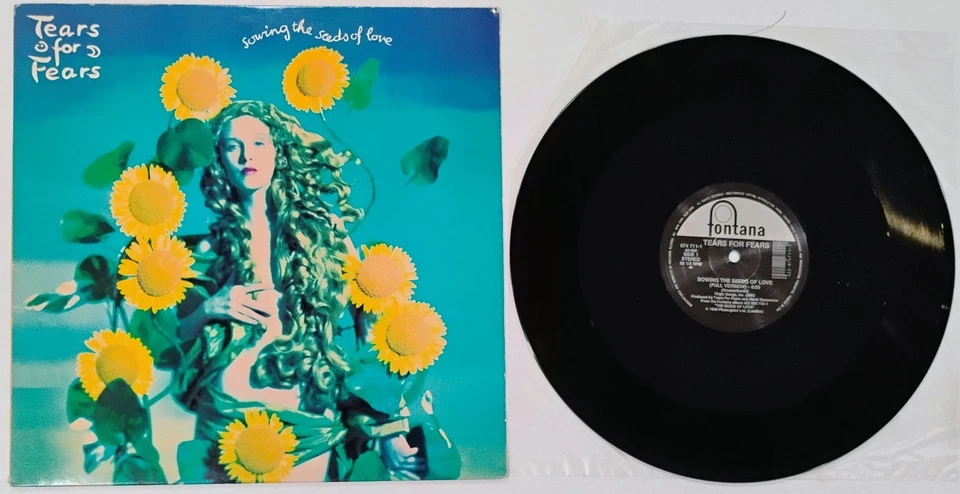 LP 12" VINTAGE Single  1989 33 rpm TEARS FOR FEARS Sowing the Seeds of Love - Image 3 of 4