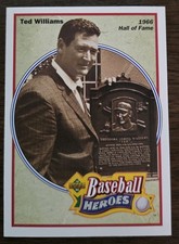 1992 UD - Baseball Heroes Ted Williams 1966 Hall of Fame Ted Williams #35 (RC)