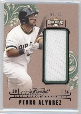 2014 Triple Threads Unity Single Jumbo Relics Emerald 7/18 Pedro Alvarez a4t