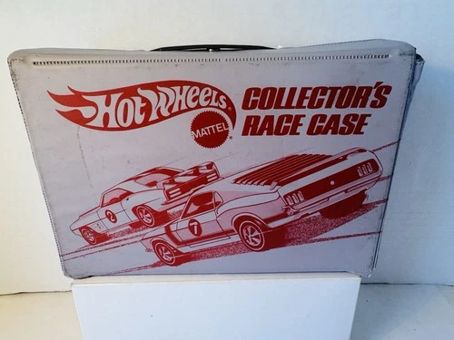 Vintage 1975 Hot Wheels Redline 24 Car Collectors Storage Case Grey USA