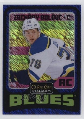 2024 O-Pee-Chee Platinum Retro Rookies Blue Luster Zachary Bolduc Rookie RC 5h0