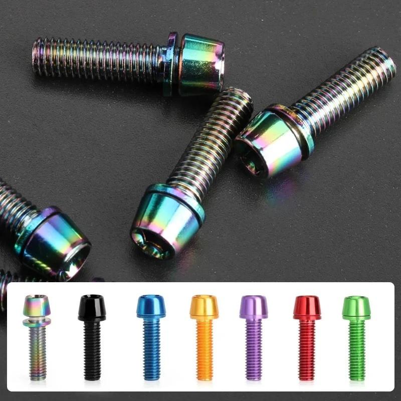 Bicycle Handle Bar Screw Titanium Colorful Plated M5*18mm Stainless Steel Bolts - Image 4 of 4