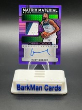 2024-25 NBA Panini Obsidian Rudy Gobert Matrix Material Autos Game Worn /49