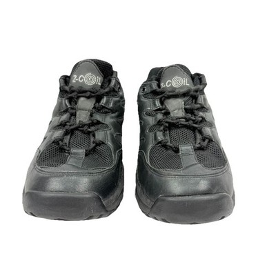 Z-Coil Shoes Freedom Pain Relief Orthopedic Sneakers Black Leather