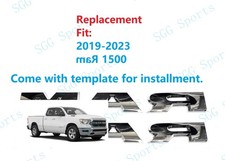 2pcs Chrome Side Doors R Am Nameplate Emblem Badges 2019-2023 R A M 1500 2pcs Chrome Side Doors R Am Nameplate Emblem Badges 2019-2023 R A M 1500
